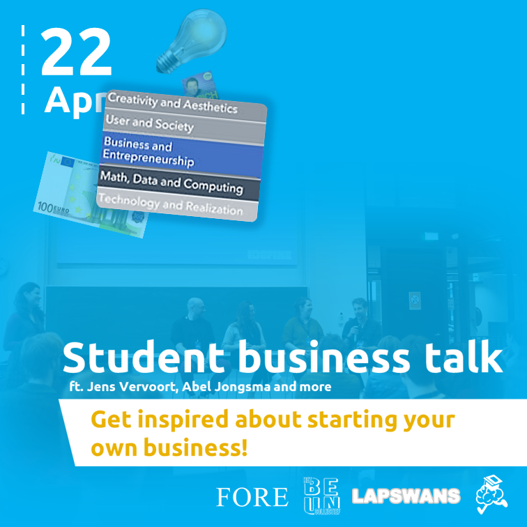 LEARN week Students spilling on business